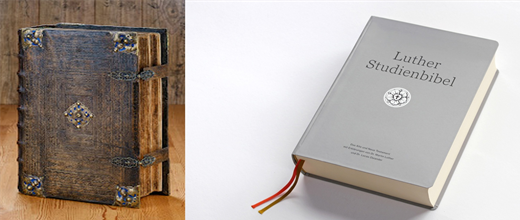 Alte Lutherbibel und Luther-Studienbibel